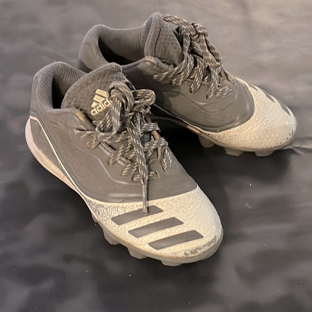 Adidas Kids Baseball Cleats Size 12K - Used 1 Season Tee Ball